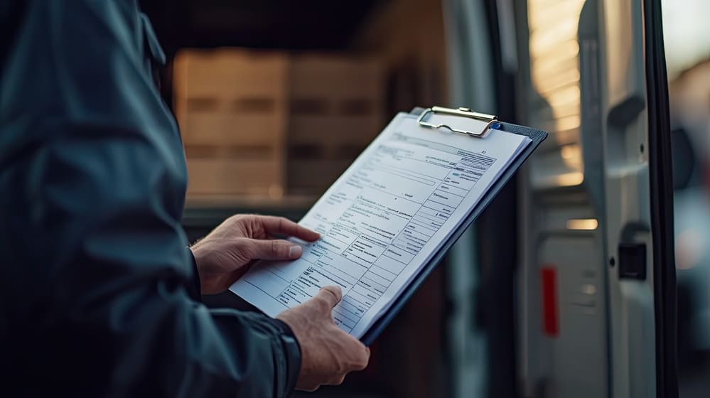 Documento de control en el transporte de mercancías